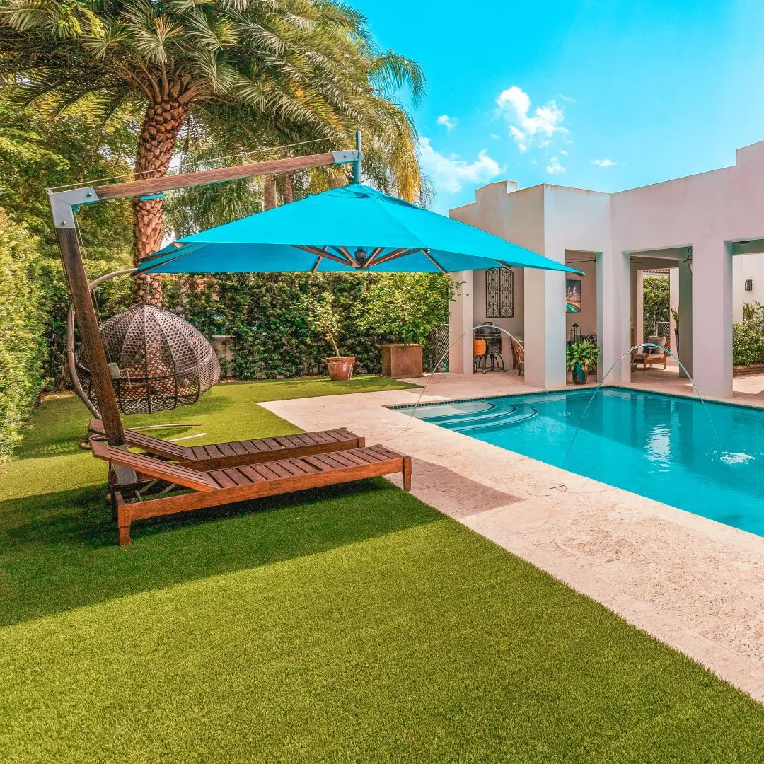 ArtificialGrass-PoolArea Artificial Grass in Pool Area | Direct Flooring Center